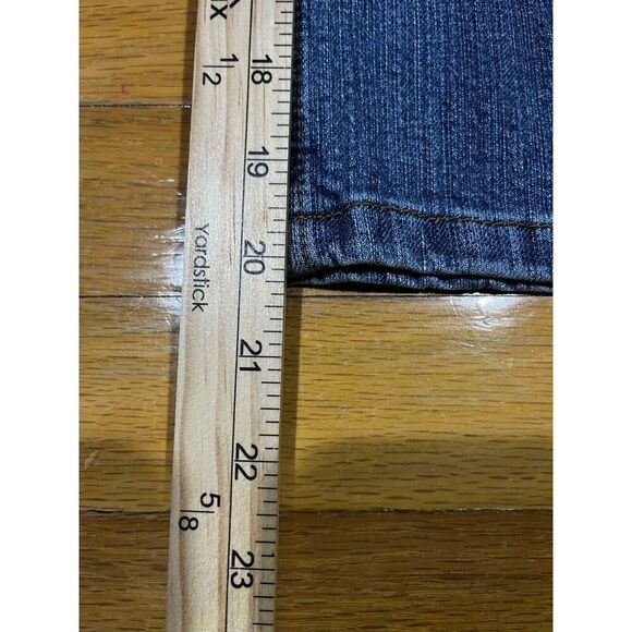 Boston Proper Jeans Womens Size 4 Blue Low Rise Straight Capri Denim Cottagecore - Picture 4 of 7